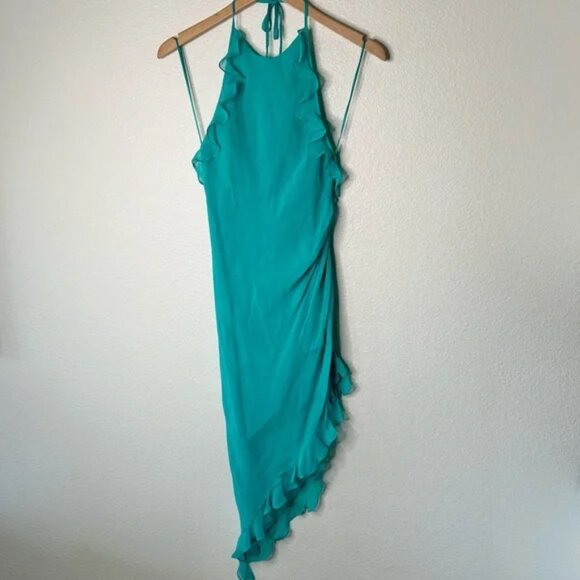 Amanda Uprichard Kalyn Dress in Serpent - Picture 5 of 8